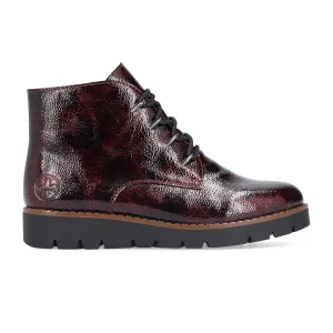 Rieker Gitta 44902-35 Lace Up Boot (Women) - Bordeaux/Largo